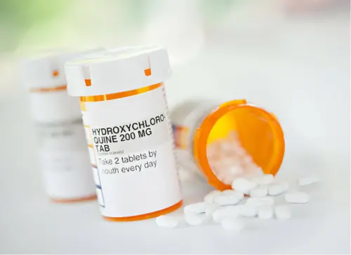 A stressed pharmacist transformed into a confident, smiling one